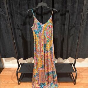 Johnny Was Colorful Patchwork Maxi Dress